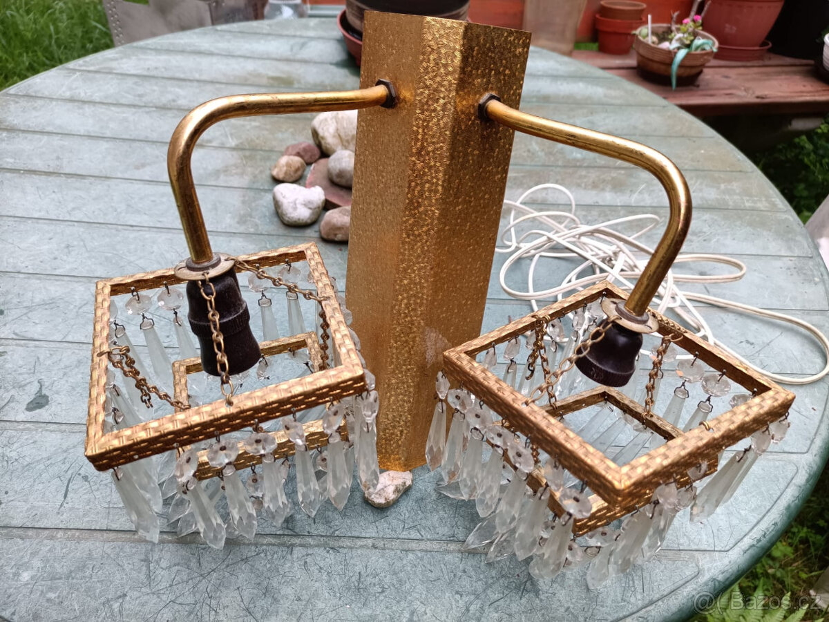 Lustr na zeď křišťál