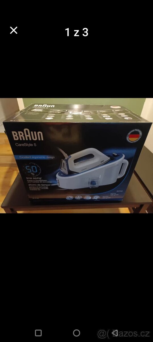 Prodám nový Parní gerátor Braun Care Style 5  IS 5145WH