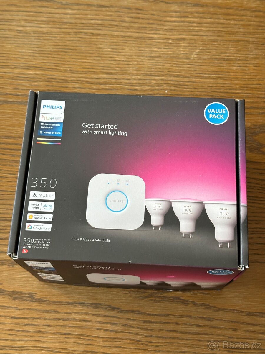 3x Philips Hue White and Color GU10