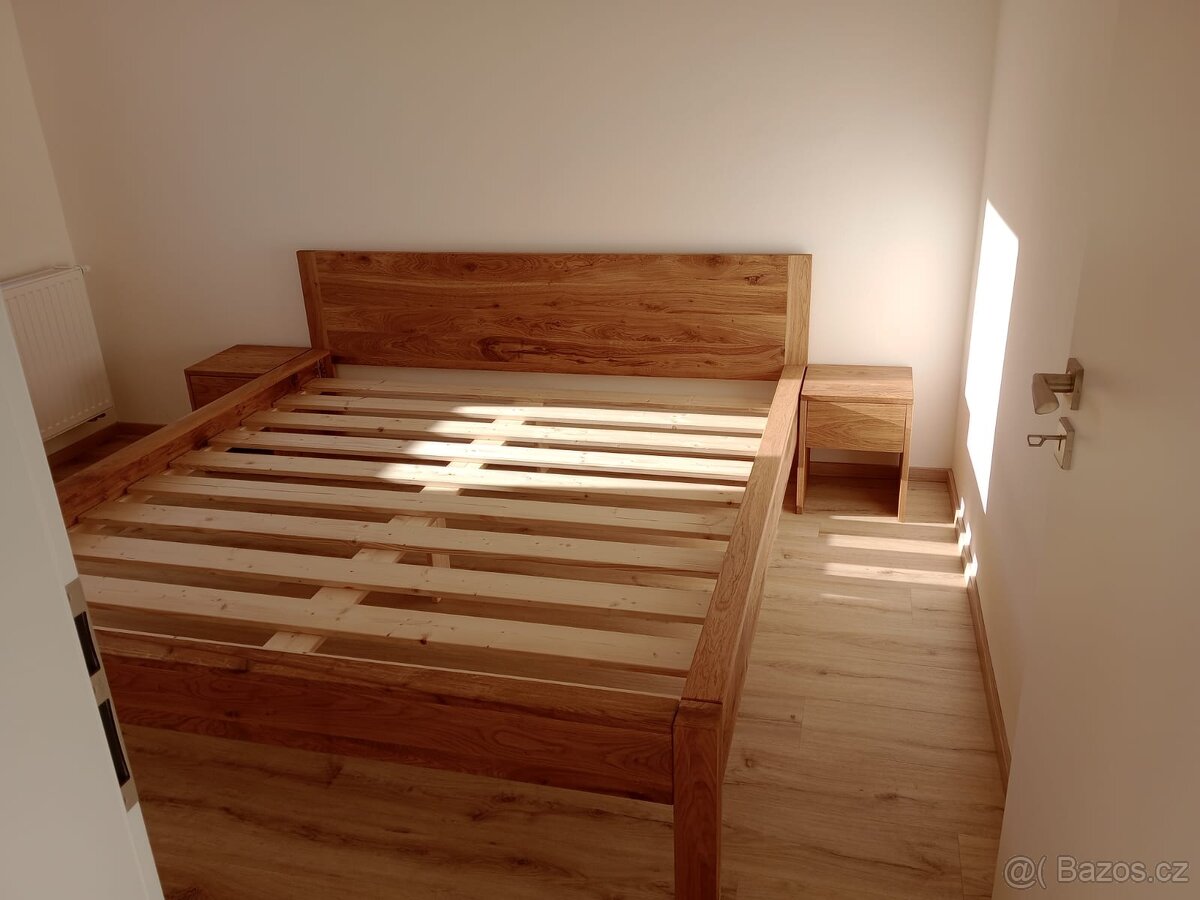 Manželská postel dub 4