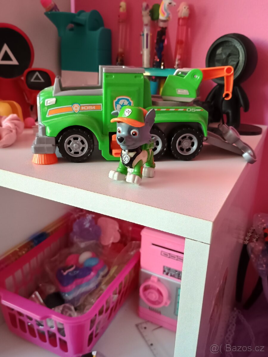Tlapková patrola auto Rocky z figurkou