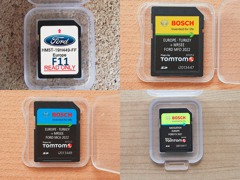Mapy SD karta do navigace Ford Sync2 Sync1 MFD MCA FX