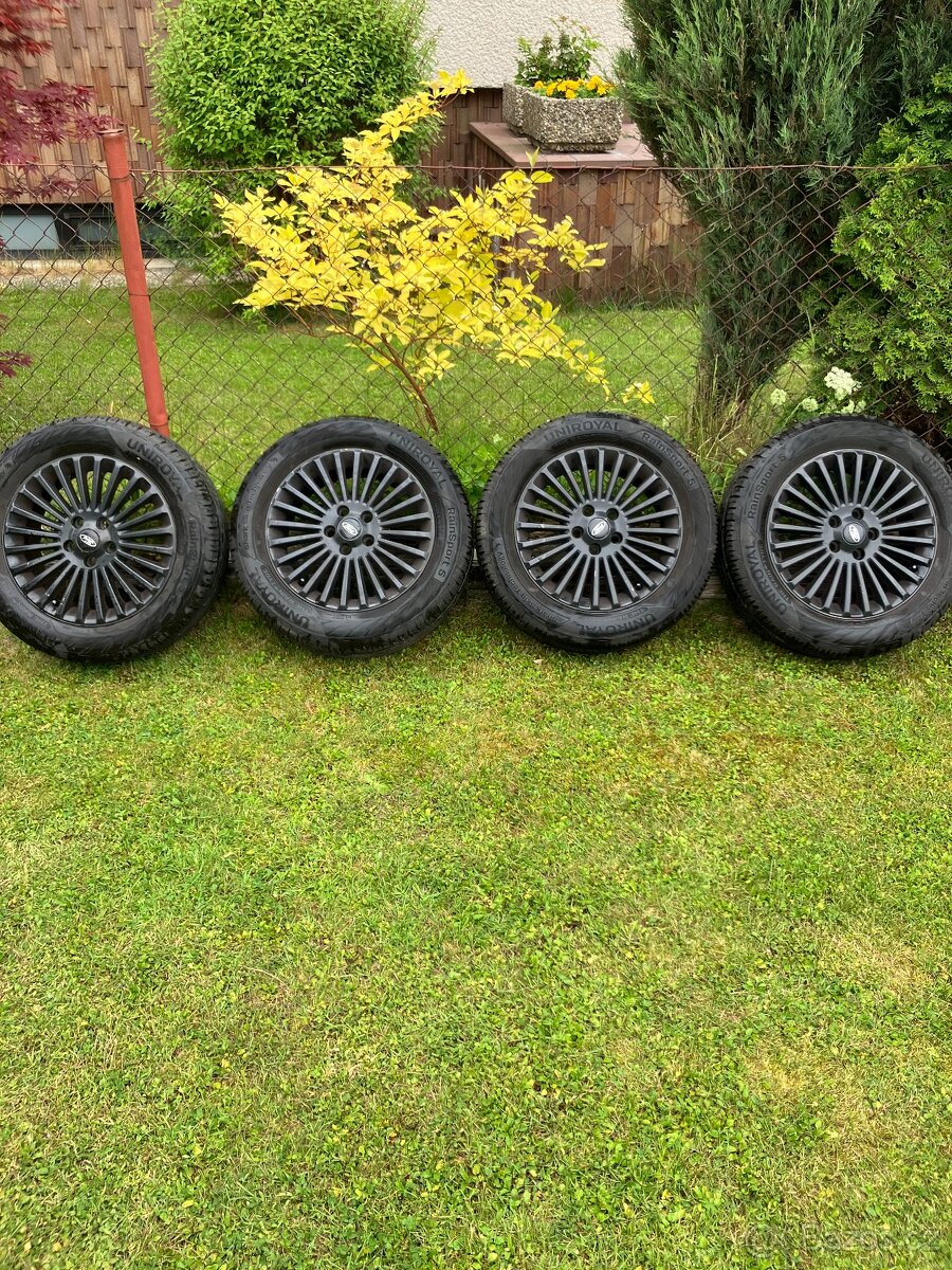 4 x alu kola 5 x 108 R16 + letní pneu 215/55 R16 93 V