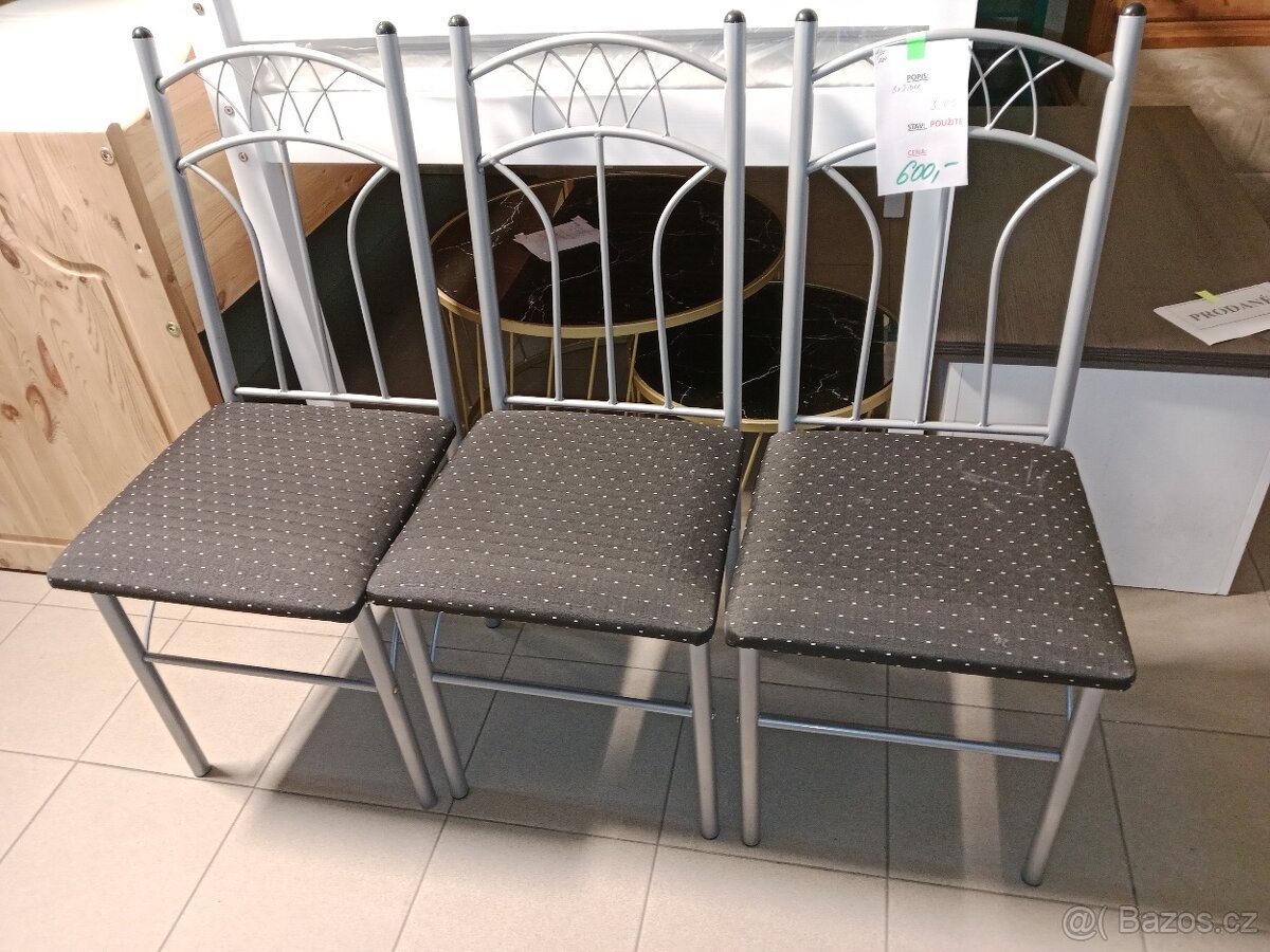 3x židle