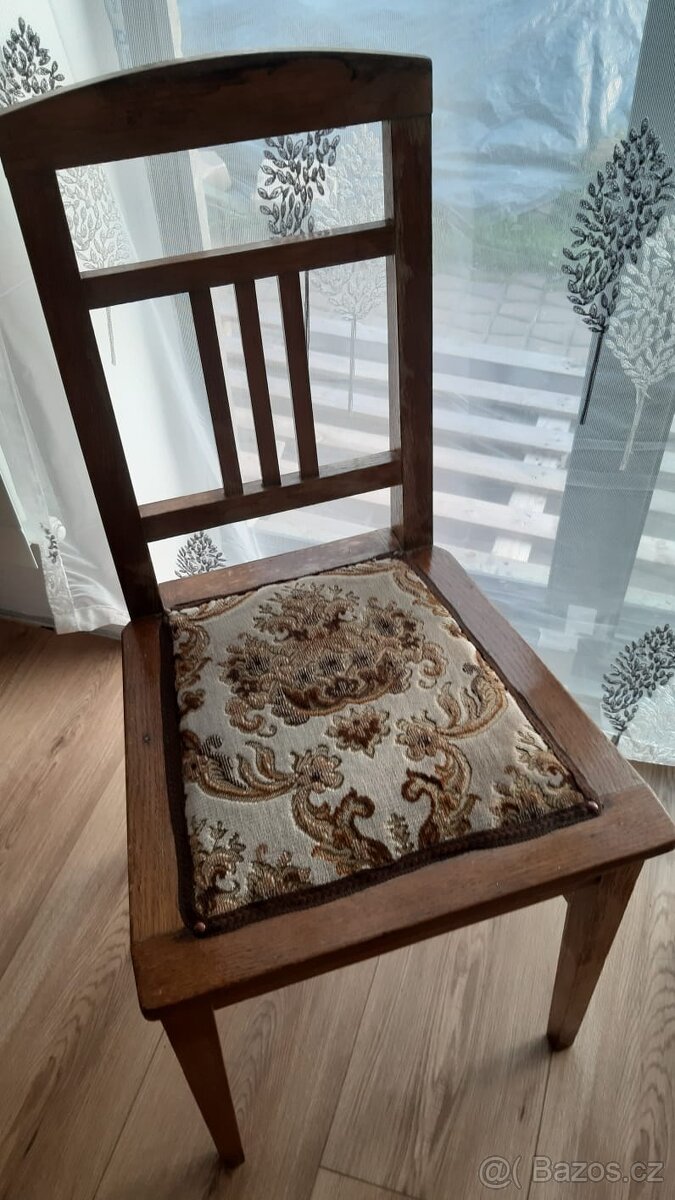 Prodam drevene zidle  po renovaci 4ks