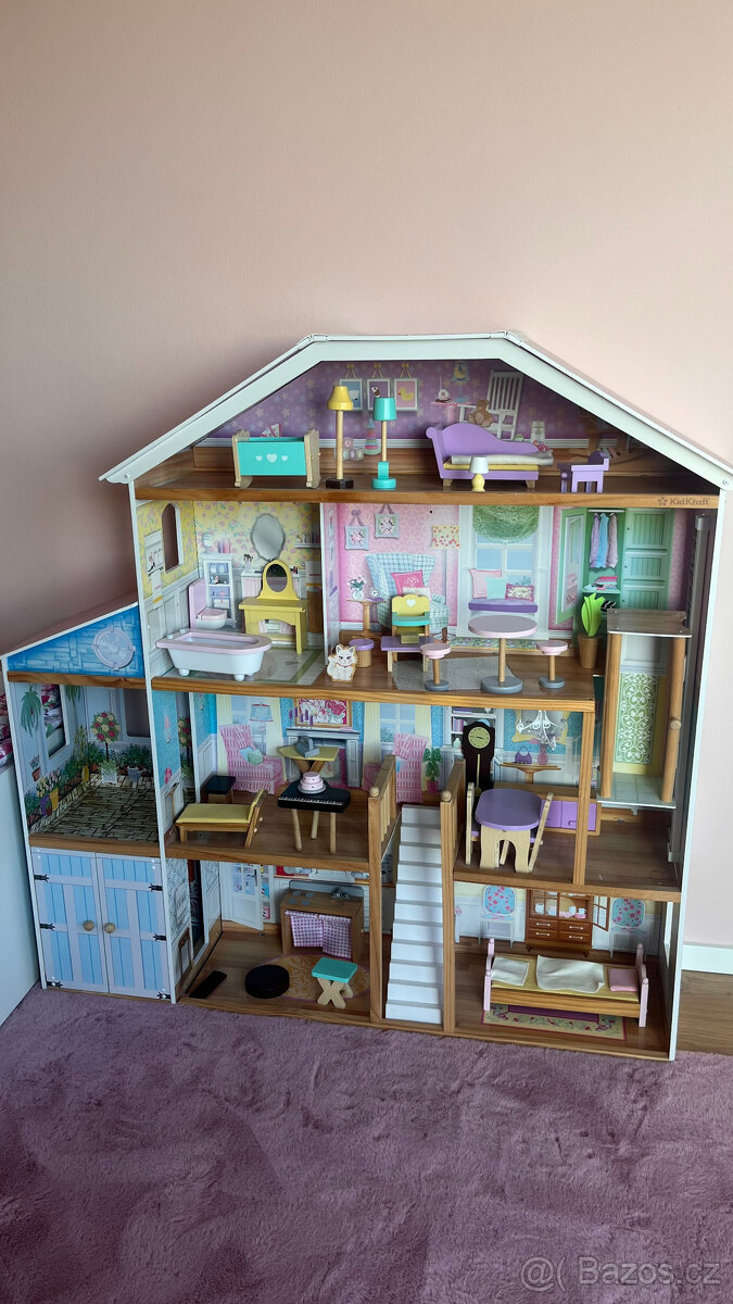 Krásný velký domeček pro panenky ze dřeva - Kidkraft