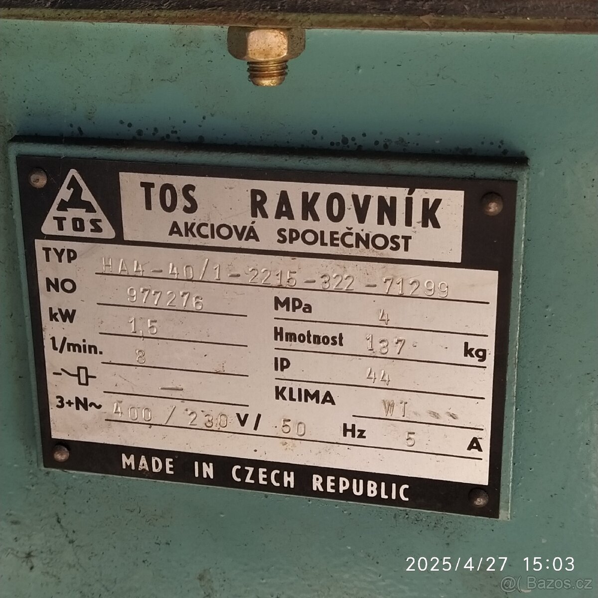 Hydraulický agregát