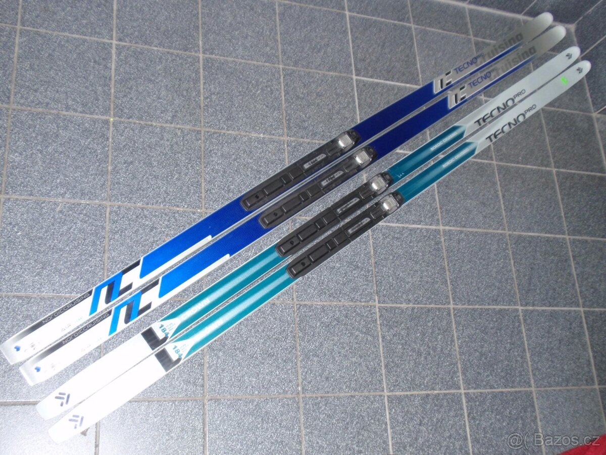 2X SNS TURISTICKÉ BĚŽKY TECNO NC 184 CM NA 80-95 KG