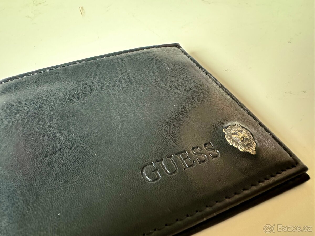 Kožená peněženka GUESS nová TOP - černá