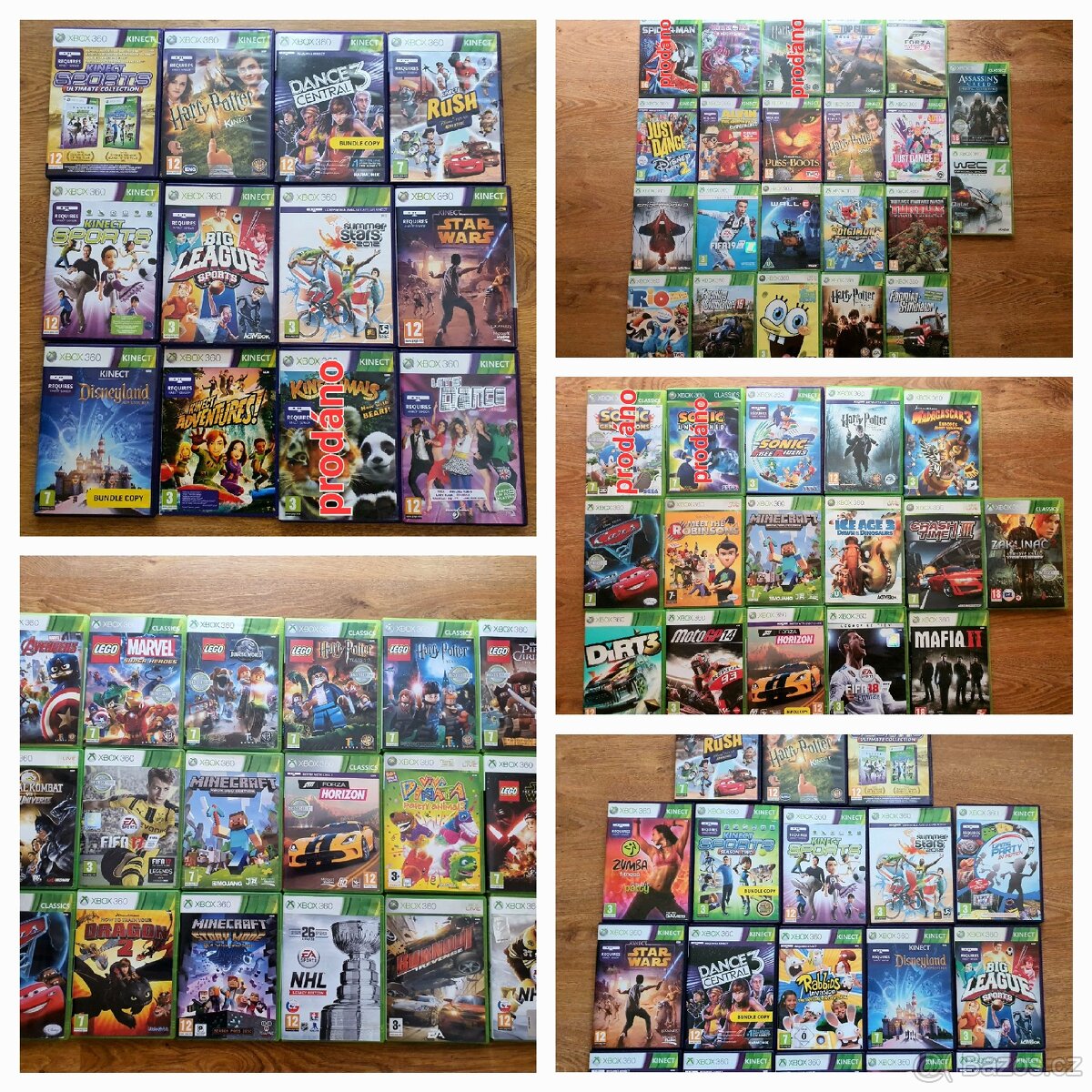 Prodám dětské hry na xbox 360 i na kinect