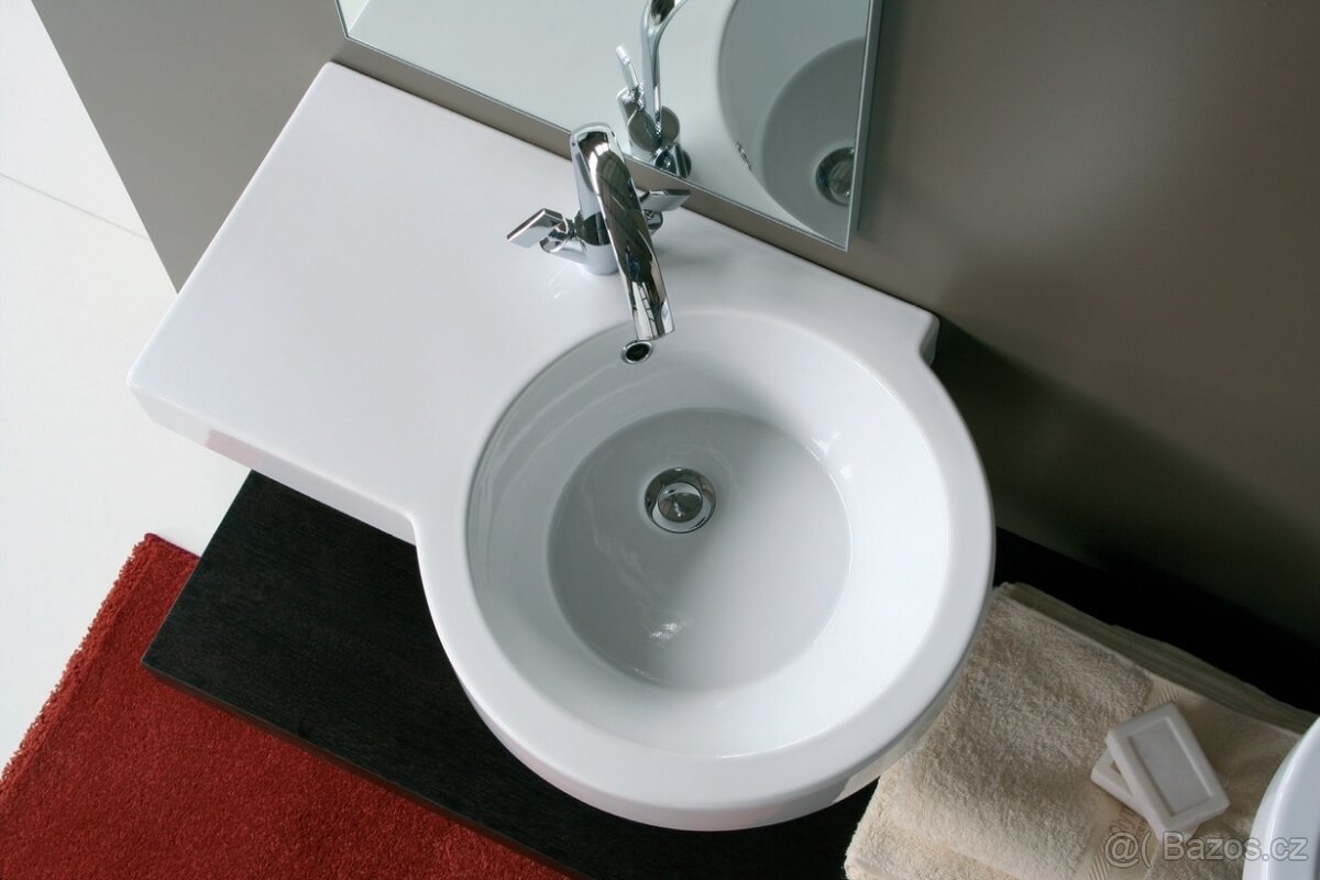 keramické umyvadlo s odkládací deskou - výprodej