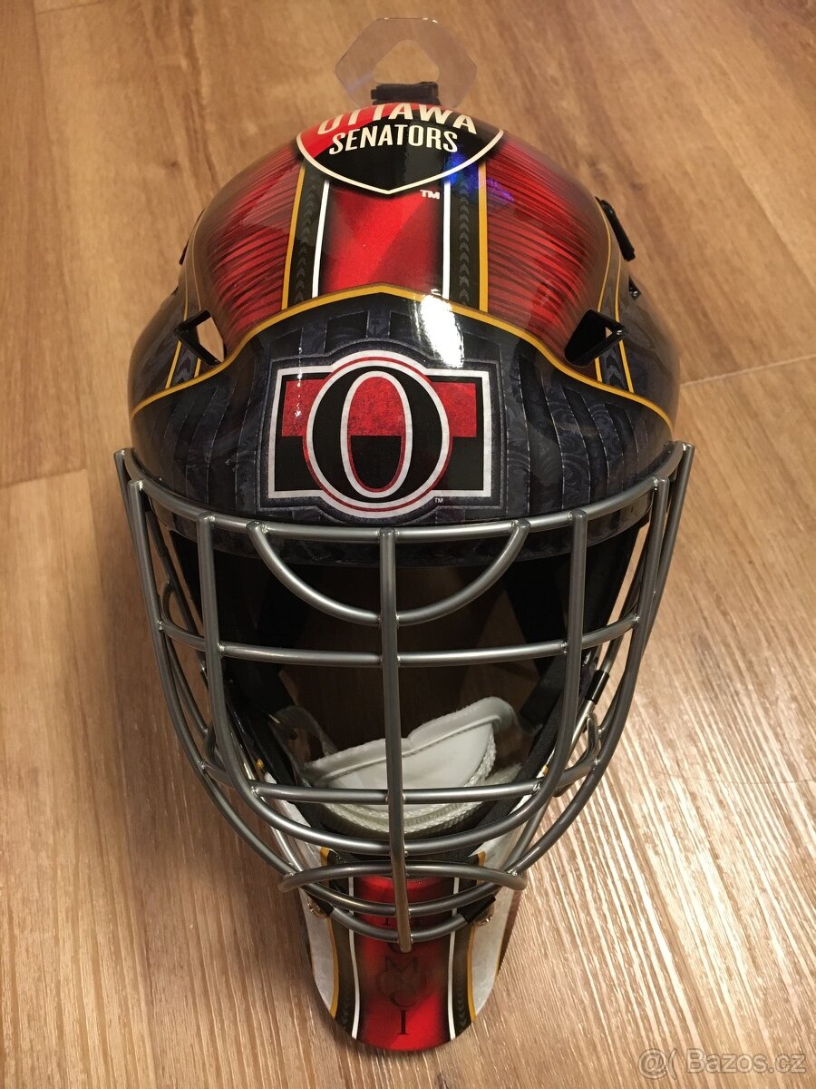 Replika hokejové brankářské helmy - Ottawa Senators