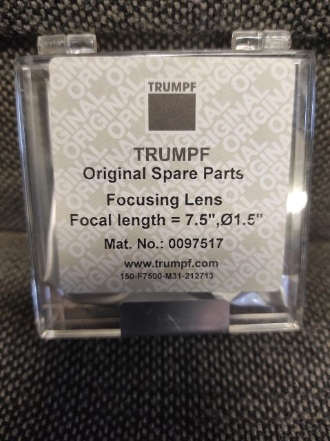 Čočky 5' a 7,5' pro pálení plechů laserem TRUMPF