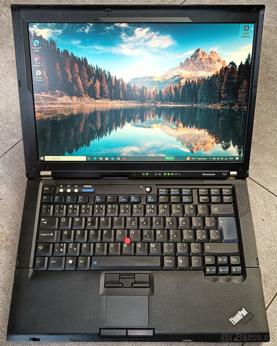 Lenovo T61,CPU T7100,WIN 10,HDD 80GB,RAM 4GB,14 palců