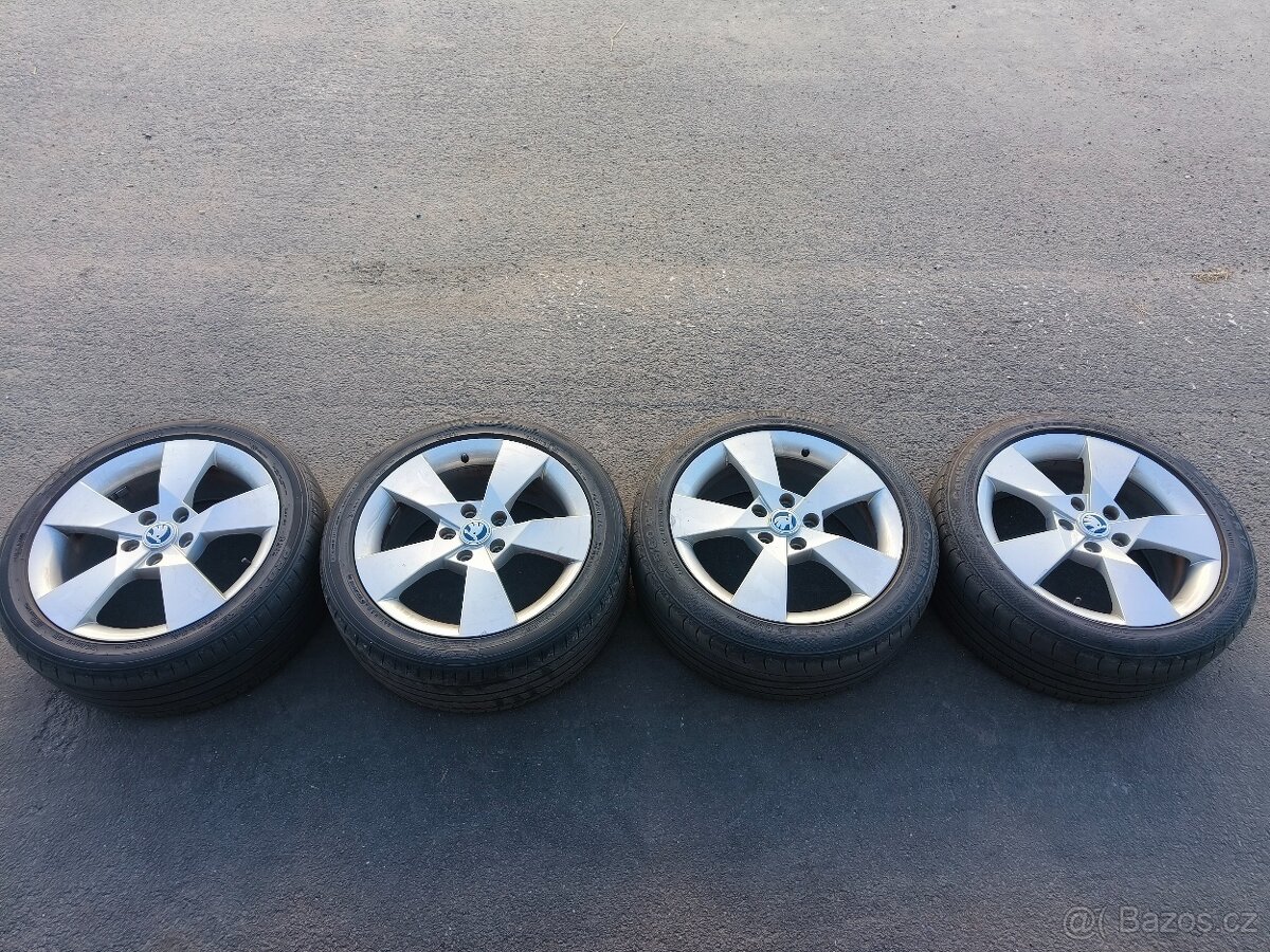 Sada originálních ALU kol Škoda 17" Denom