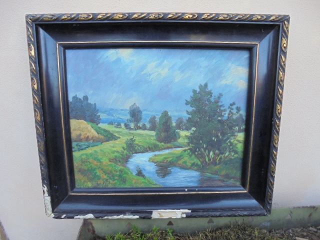 OBRAZ OLEJ NA KARTONU-JAROSLAV KASTNER-1949