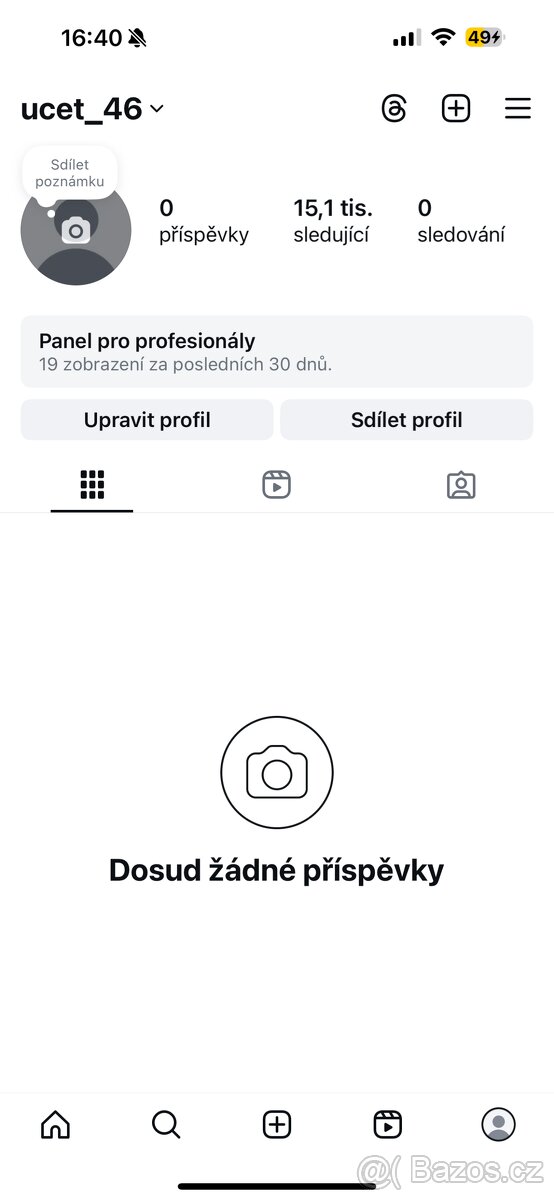 Prodám svuj IG učet s 15000 sledujicimi