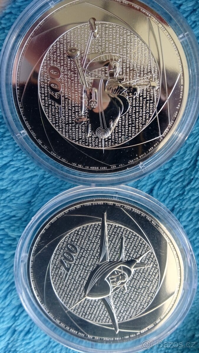Six Decades of 007 (60´s a 80´s) - James Bond - 2x 1Oz