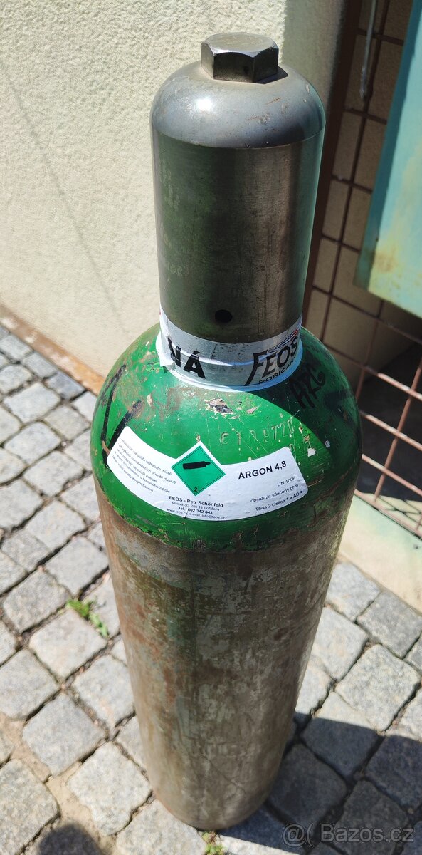 Argon tlaková láhev 20 litrů