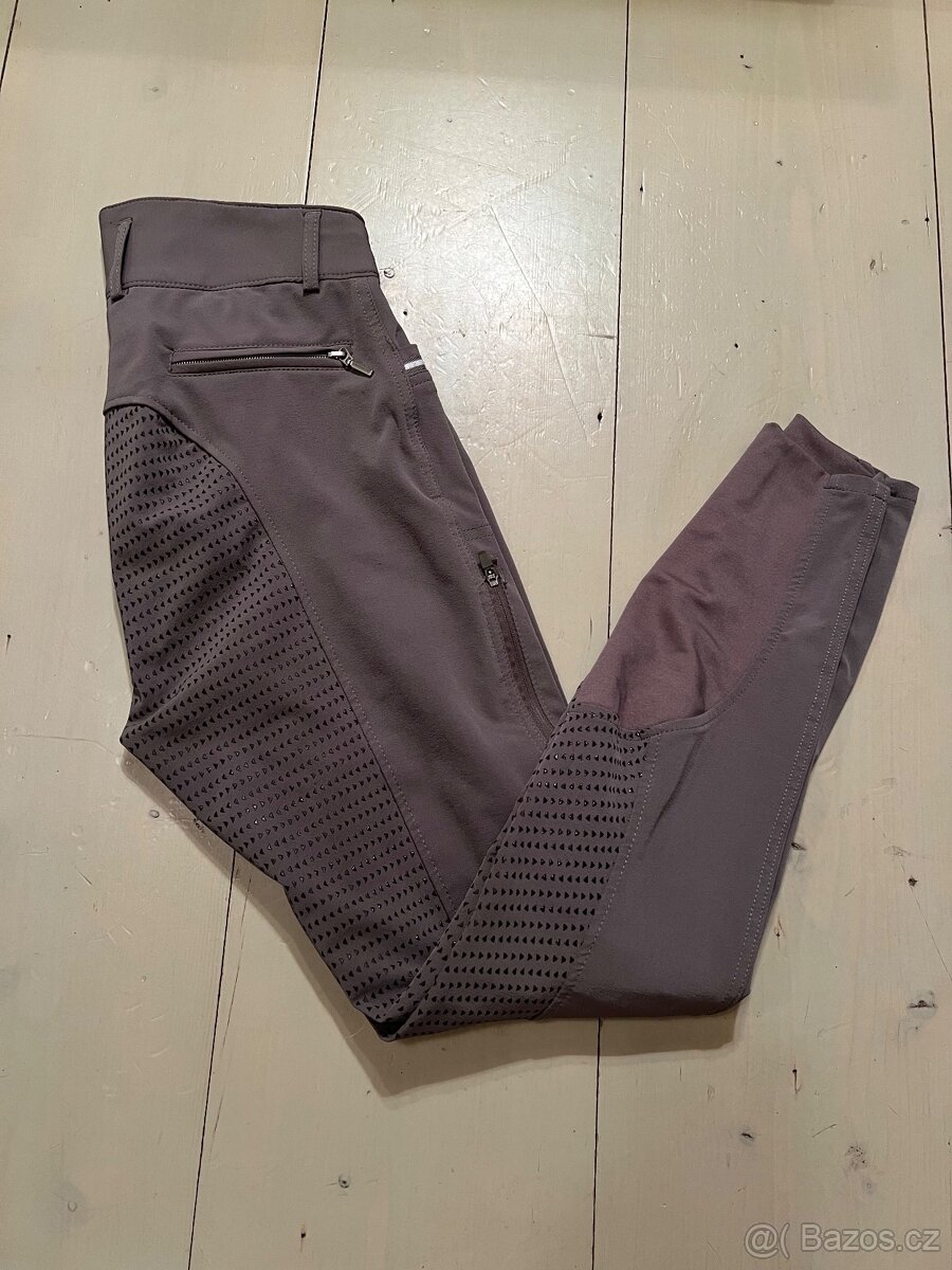 Jezdecké rajtky fullgrip šedá barva vel. 36