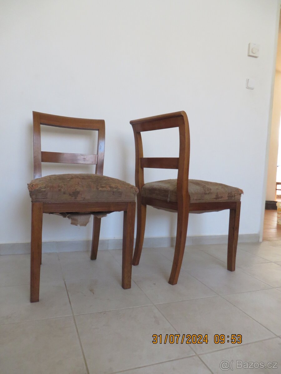 Židle Biedermeier na renobvace