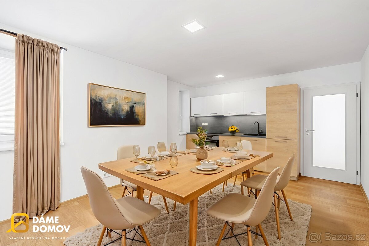 Prodej bytu 2+kk (85m2) s terasou a předzahrádkou 130 m2 -