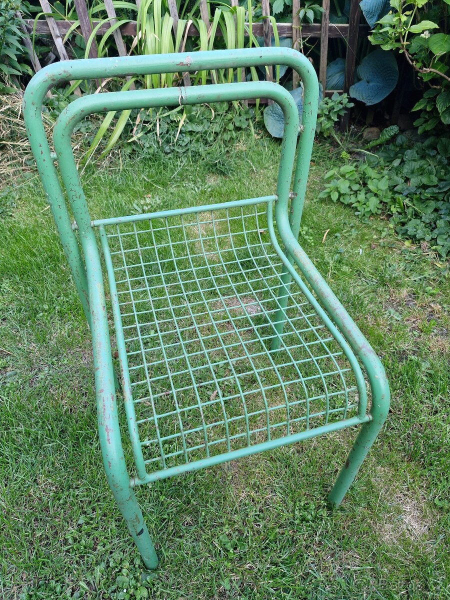 Kovové zahradní židle