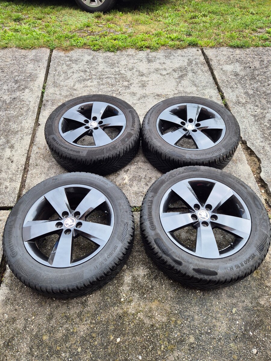 Disky + zimní pneu 195/60 R16 že Škoda Kamiq