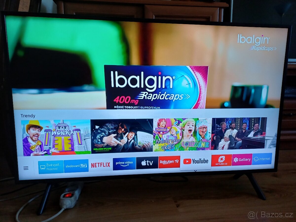 4K Smart TV Samsung UE43NU7192 - úhlopříčka 108cm