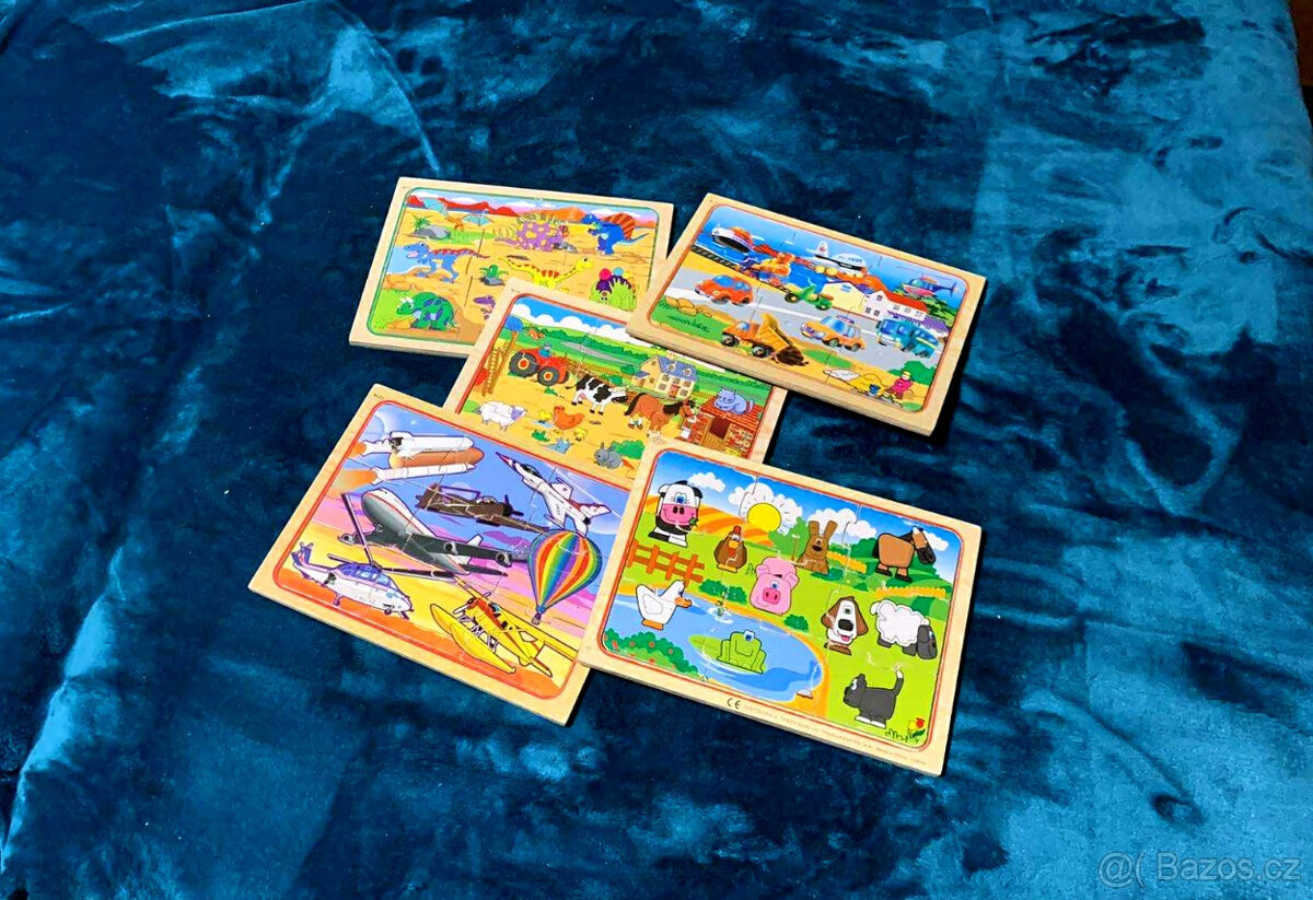 5x puzzle s předlohou