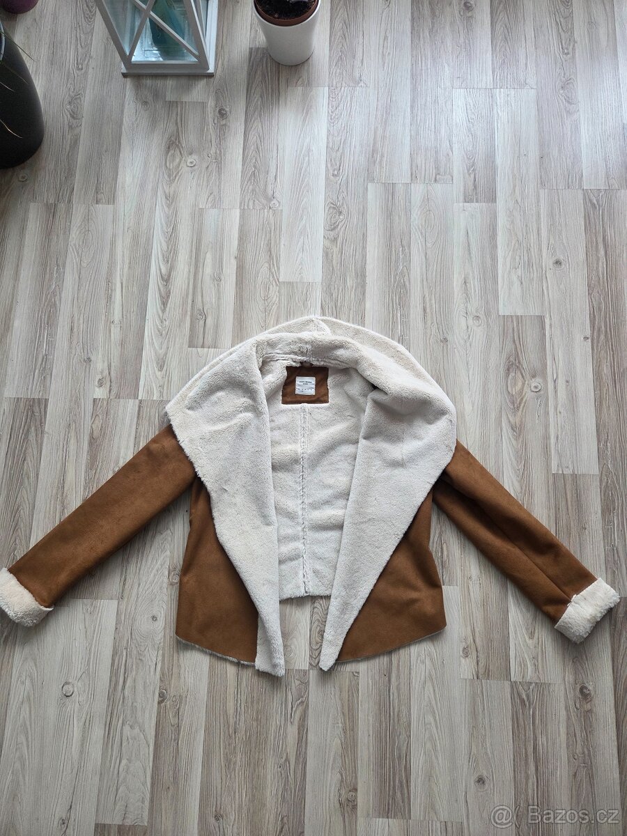 Kožený kabátek semišový Vero Moda Denim vel.S