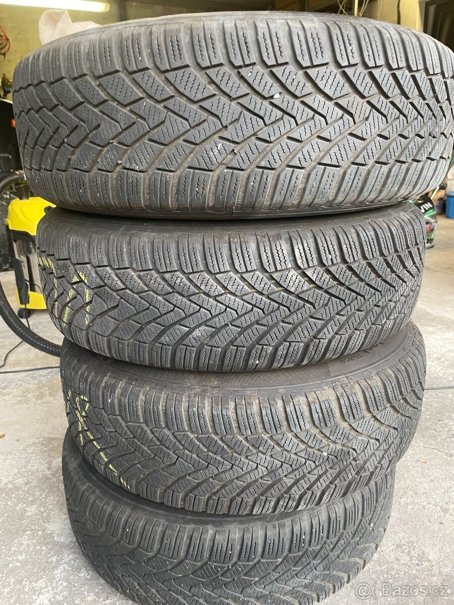 Zimní pneu 195/65/15 Continental na disku 5x112
