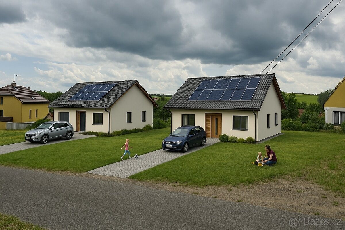 Pronájem bytu se zahradou a parkovacím místem s nabíječkou.