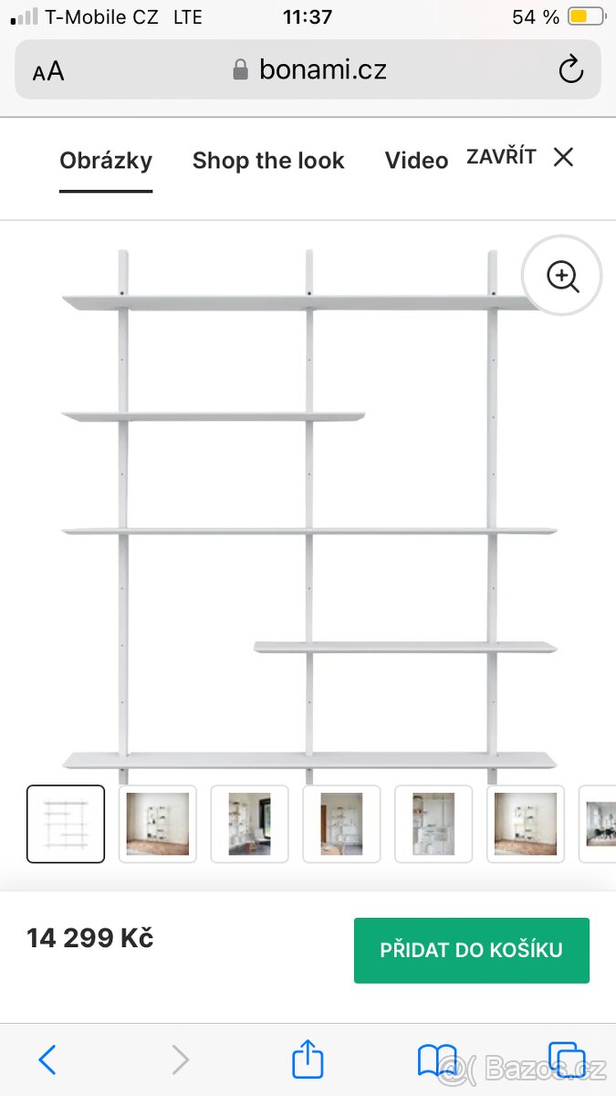 Police, policova stěna , modulární policova stěna