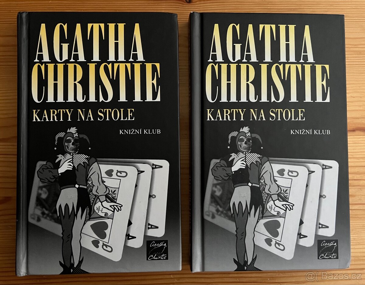 2x AGATHA CHRISTIE - KARTY NA STOLE