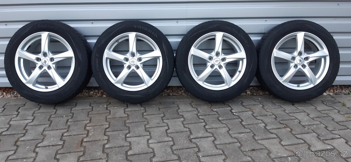 Alu sadu 5x112 r17 RC vw Tiguan zimní pneu