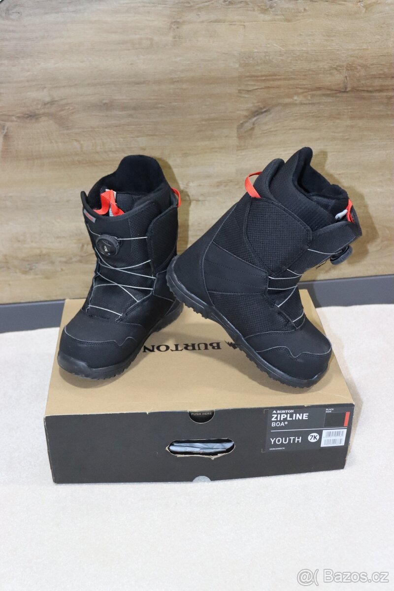 Snowboardové junior boty BURTON ZIPLINE BOA v. 40