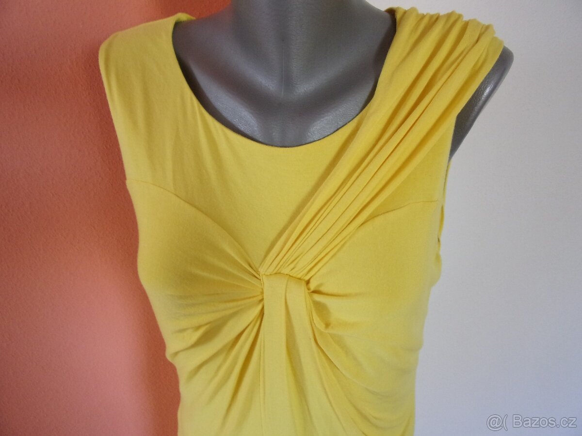 Žluté elastické šaty Calvin Klein