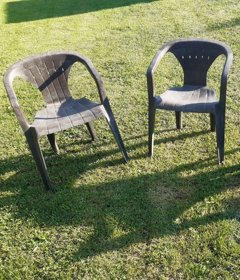 Židle plastová na zahradu - 3ks