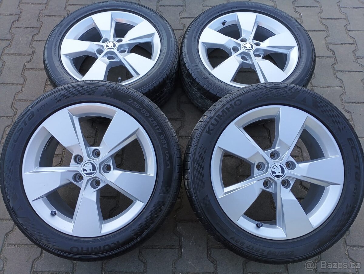 Disky originální Škoda Yeti, Octavia Scout 5x112 R17 Erebus