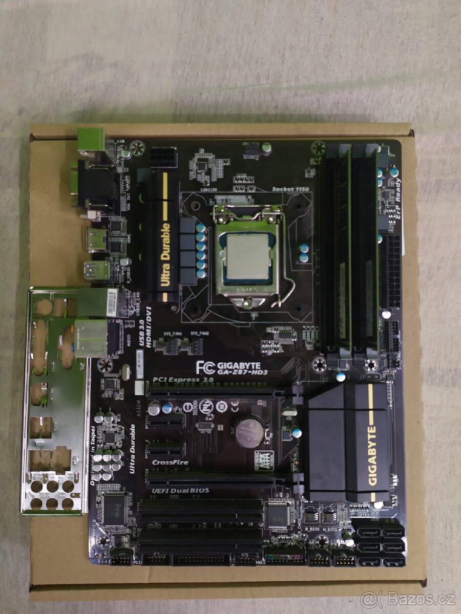 I7 4770 + Gigabyte GA-Z87-HD3 + 16GB RAM