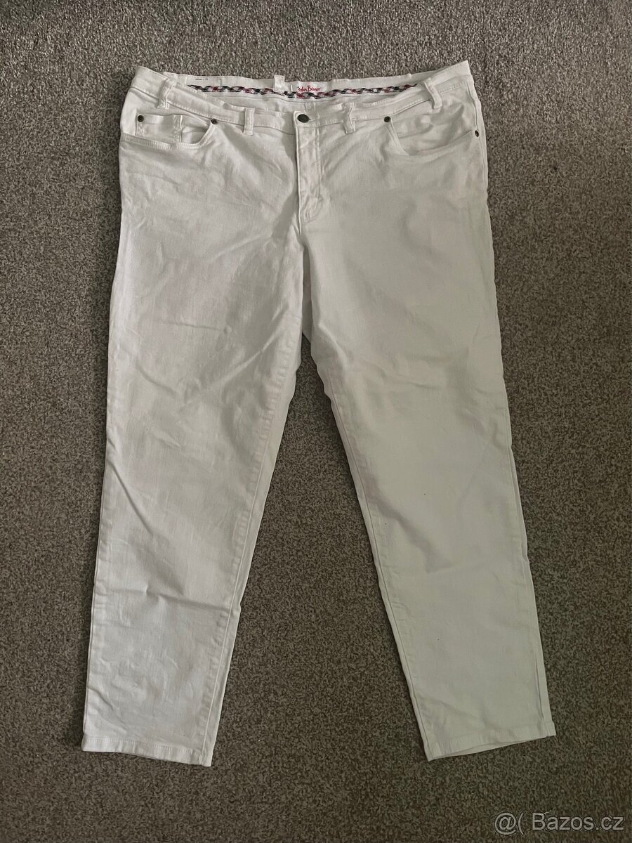 Dámské džíny-bílé vel. 50/XL.
