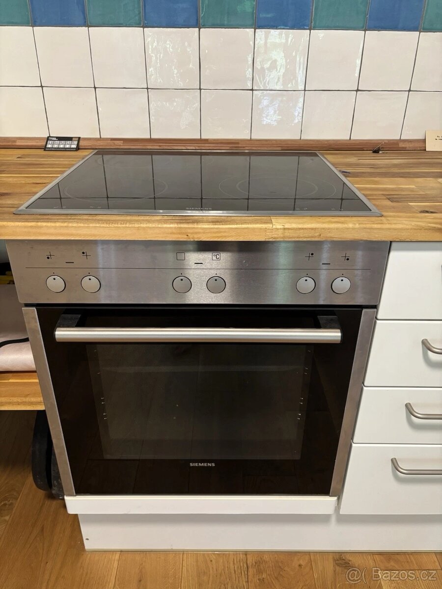 Siemens EL trouba + sklokeramicka deska + digestor