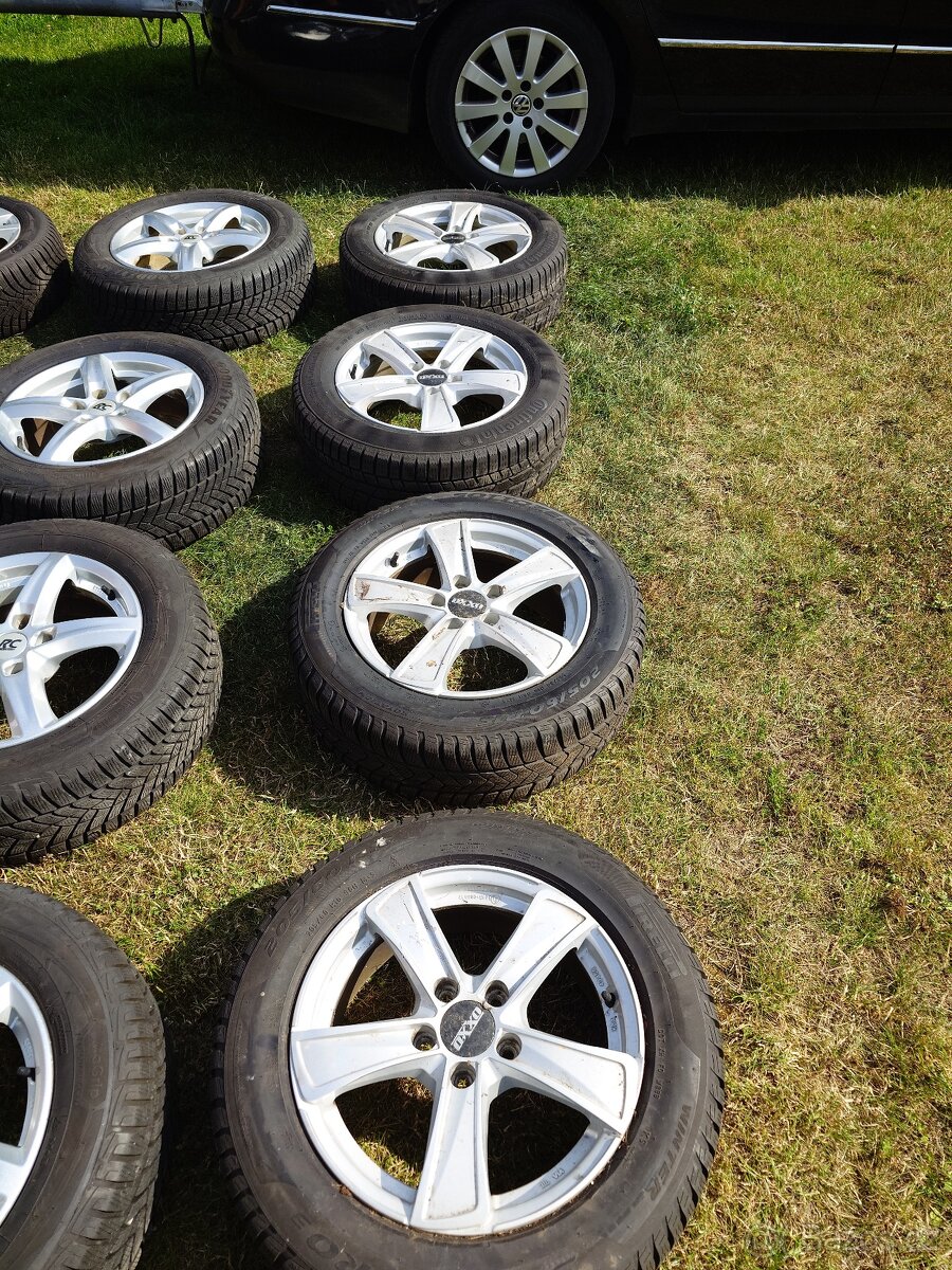 Zimní ALU sada 205/60 R16 Continental + Pirelli
