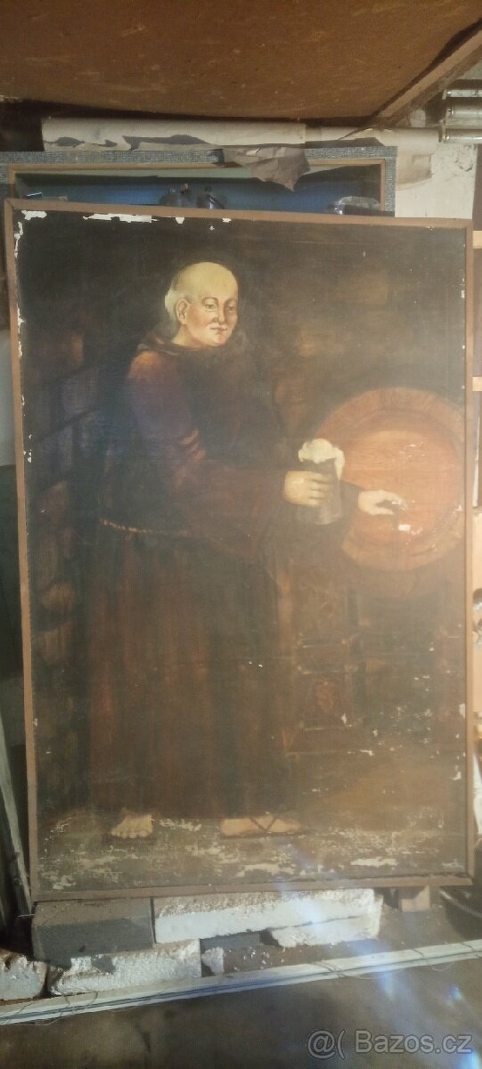 Obraz - mnich v životní velikosti