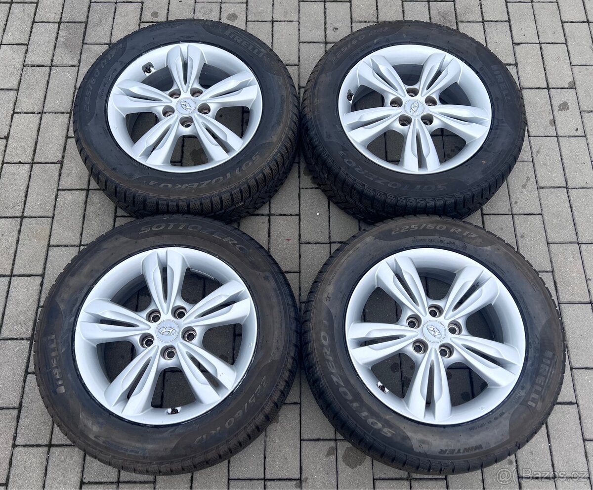 Hyundai Tucson, i35- 17"alu+ 225/60 Pirelli 7-8mm