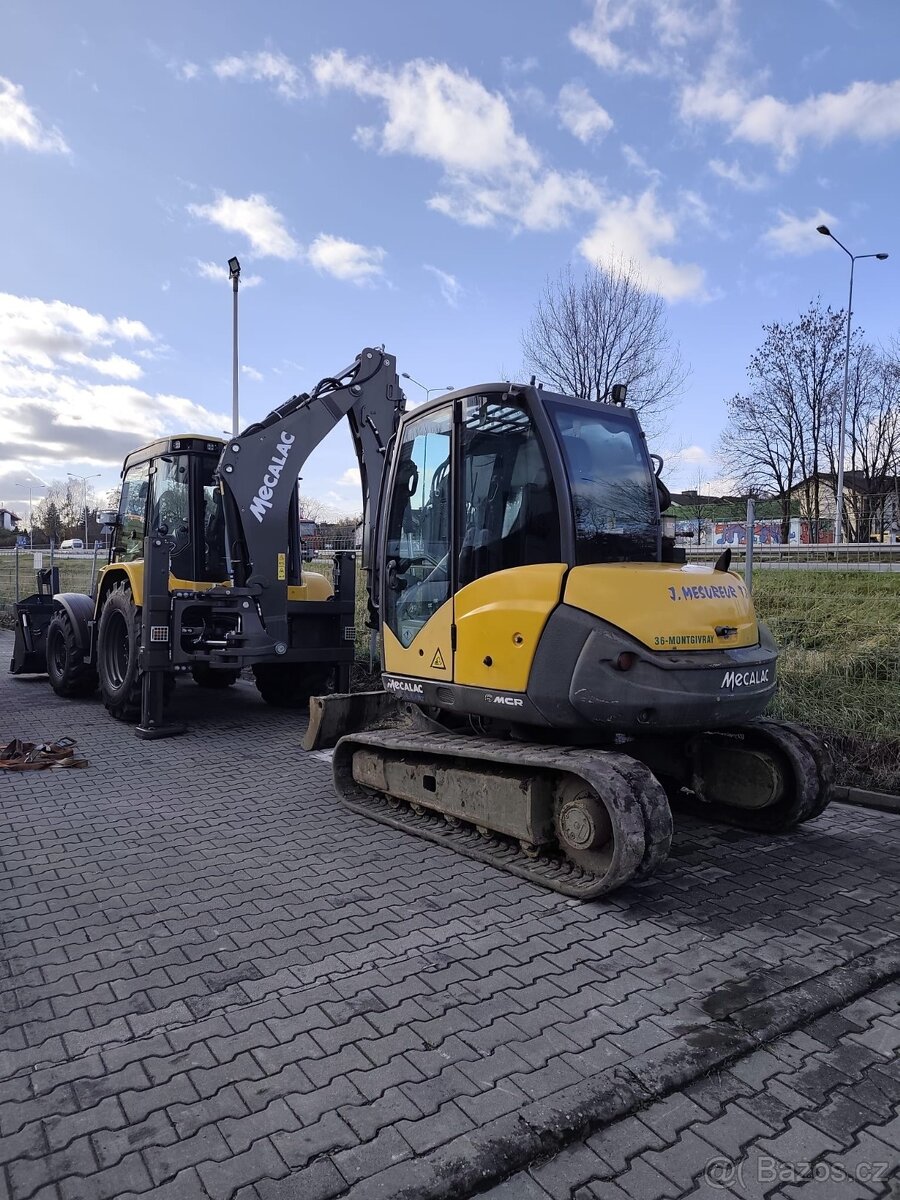 Minibagr bagr Mecalac mcr6.ne jcb cat kubota