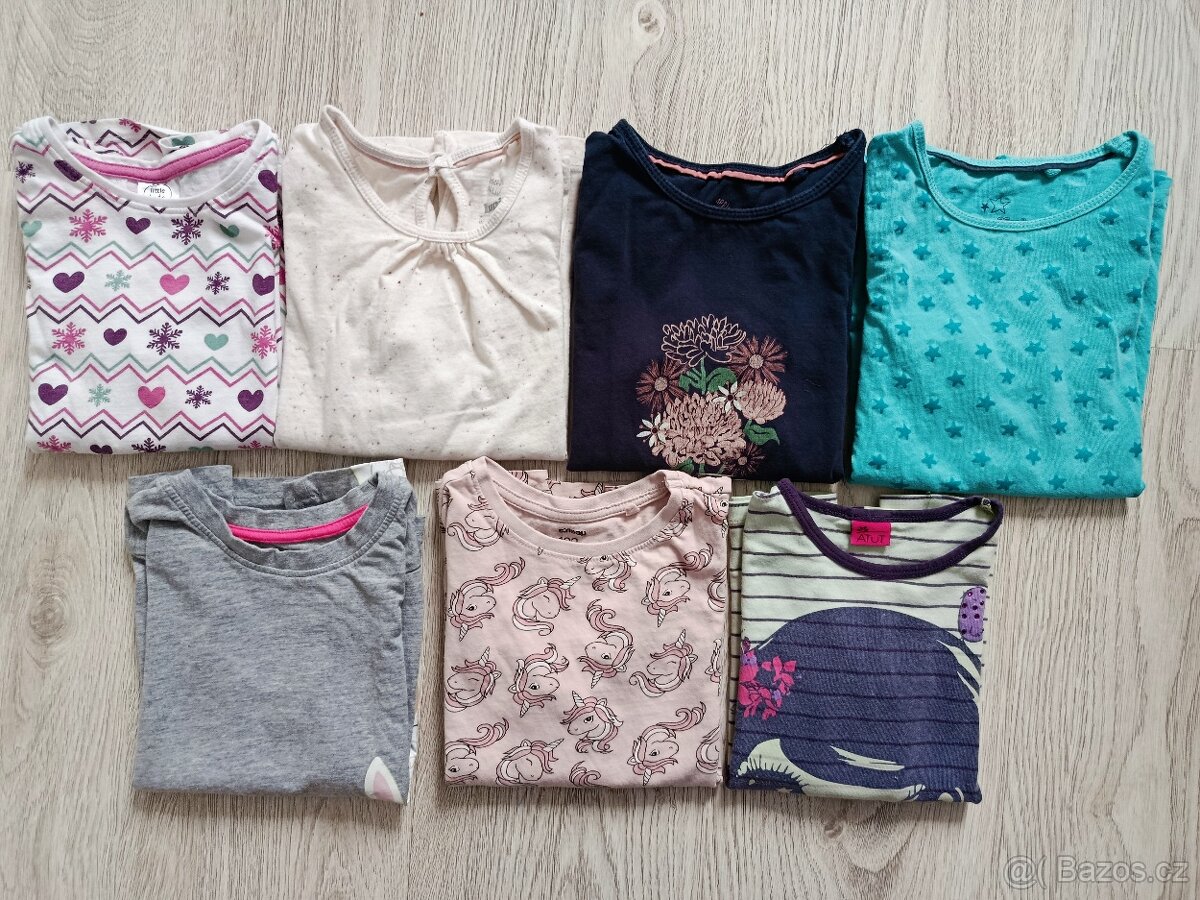 Set triček 7ks 110/116