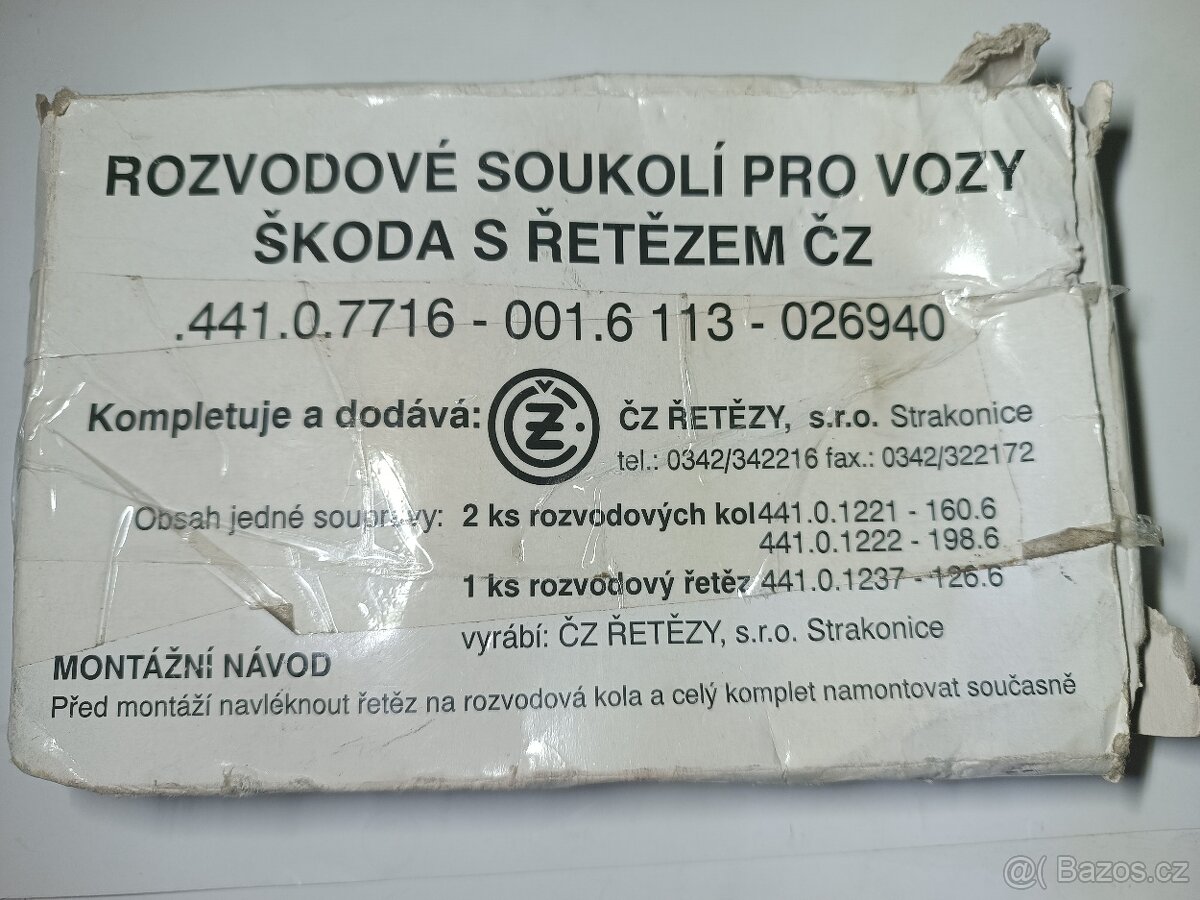 Rozvodové soukolí pro vozy Škoda