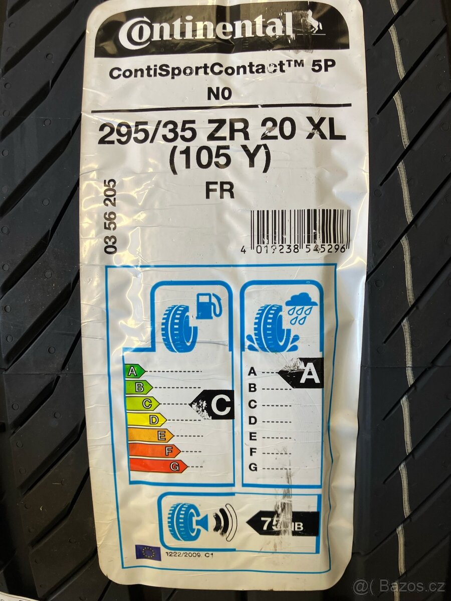 Continental 295/35 ZR20 XL 105Y FR NO